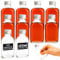 volila Glass Flask Bottles 100ml - 10 Pack Glass Bottles with Silver Screw Caps, Labels and Pen - Reusable for Gin, Home Brews or Homemade Vinegar