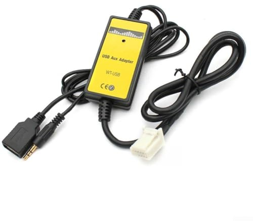 Auto Audio USB AUX Adapter für Toyota mit MP3 WMA Decodierung und CD Wechsler Kompatibilität für Corolla für Camry RAV4 u
