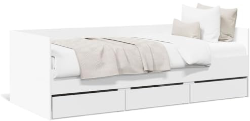 ZIRLANLV Tagesbett, Gästebett mit 3 Schubladen mit Rollen, Schlafsofa für Wohn- und Schlafzimmer, Schlafsofa-Tagesbett, Moderner Stil, Holzwerkstoff (90 x 200 cm)