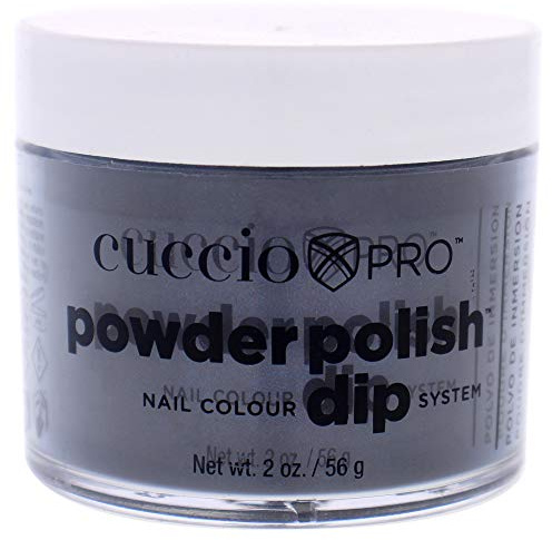 Cuccio - Pro Powder Polish Nail Colour Dip System - Dark Blue with Black Undertones - for Women - Nail Powder - 2 oz