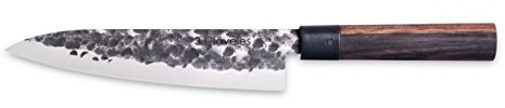 3 Claveles Cuchillo de Cocinero Japonés, Mango de Madera, Línea Osaka - (20 cm),