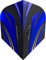Harrows Prime Standard Dart-Flights, 100 Mikron, 5 Sets (15) (Predator – Blau)