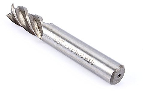 HSS Schaftfräser, CNC Fräser Bohrer, HSS Fräser Zylinderschaft 4/6 / 8/10 / 12mm Mill Cutter, für CNC-Datenverarbeitungszentren, geschnitzte (12mm)