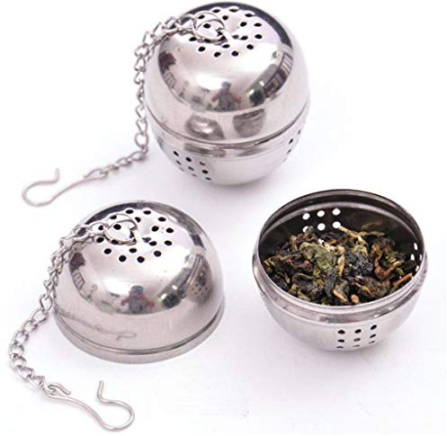 2pc Stainless Steel Ball Shape Tea Infuser Ball Tea Infuser Tea Leaf Filter with Handles Filter Tea
