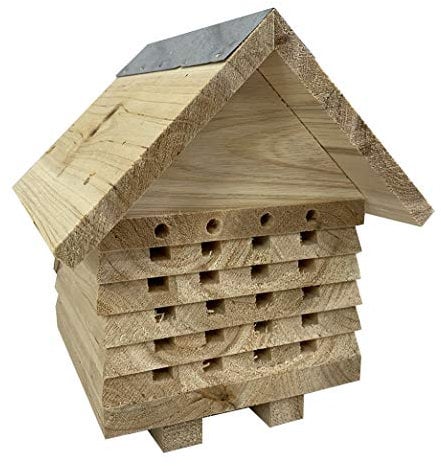 Selections Wooden Solitary Bee House Hotel Habitat Nester