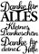 Ideen mit Herz Stanzschablonen | Schriften | Danke 3 | 3 Stück