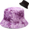 XYIYI Tie Dye Lila Reversibel Fischerhüte Anglerhut Sonnenhut Für Damen Mädchen