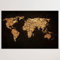 Advertising & Displays Werbecenter Berlin GmbH Leinwandbild Weltkarte 'Grunge' - 60 x 40 cm - Druck auf Canvas Leinwand - moderner Kunstdruck - XXL Wandbild
