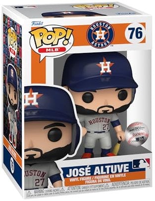 Funko POP! MLB: Astros - Jose José Altuve - (Away Jersey) - Vinyl-Sammelfigur - Geschenkidee - Offizielle Handelswaren - Spielzeug Für Kinder und Erwachsene - Sports Fans - Modellfigur Für Sammler