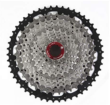 splumzer MTB Kassette, 8-11 Gänge, 11-50T, für Mountainbike, Rennrad, BMX, Schwarz, Aluminium (10-Speed-11-40T)