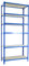 PROREGAL Schwerlastregal Giant MULI | HxBxT 250x100x50cm | 6 Fachböden | Fachlast 150kg | Blau | Lagerregal Kellerregal Werkstattregal Metallregal Fachbodenregal Steckregal