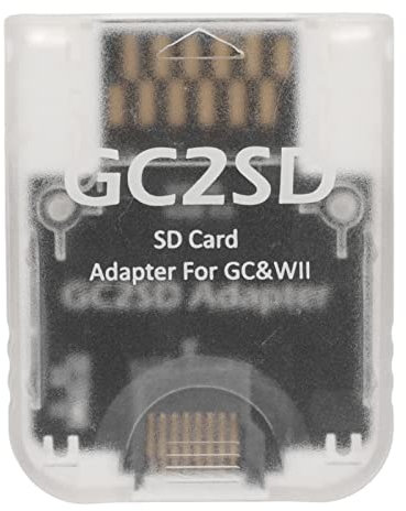 Annadue Für Wii Micro Speicherkartenadapter, GC2SD Kartenadapter, Kartenleser für Wii Konsolen, Plug and Play.(Transparent)