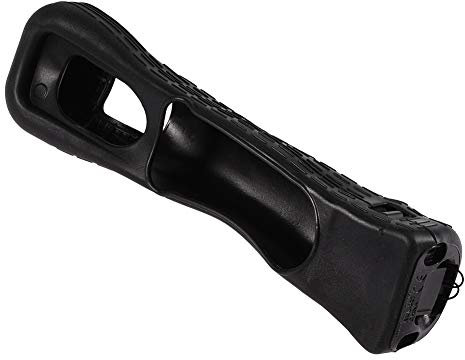 Wii Motion, Case Cover for Wii Resort Remote Controller White MotionPlus Sensor Adapter Silicon (Black)