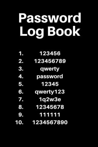 Password Tracker Book - Bad Password