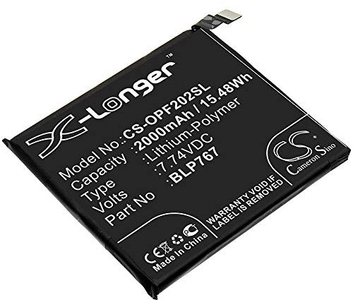 Cameron Sino Akku für Oppo CPH2025, Find X2 Pro, Find X2 Pro 5G, OPG01, PDEM30 PN:Oppo BLP767 2000mAh / 15.48Wh