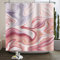Ttincceer Rideau de Douche en Marbre Rose Violet 180x200cm - Ombre Aquarelle Imperméable, Abstrait de Luxe pour Salle de Bain et Baignoire