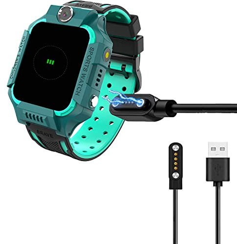 Blueshaweu Ladekabel Kompatibel mit PTHTECHUS Kinder Smartwatch Y19, Kabel Ladegerät Ladestaion für PTHTECHUS Y19 Smartwatch (schwarz)