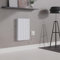 NRG 1000W Electric Ceramic Radiator with Wi-Fi Model, Portable Plug in Electric Heater, Free Standing or Wall Mountable White