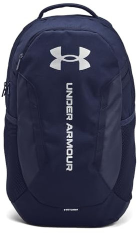 Under Armour Herren 29L Hustle 6 Rucksack, Midnight Navy/Metallic Silver, One Size