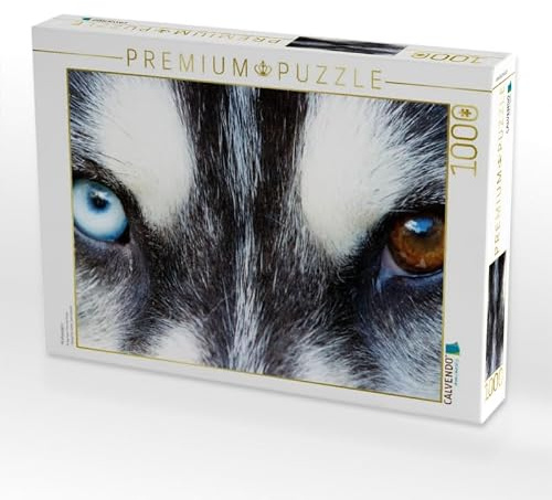 CALVENDO Puzzle Huskyaugen | Lege-Größe cm Foto-Puzzle für glückliche Stunden