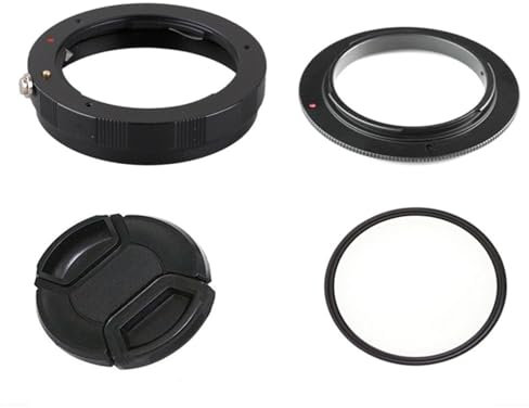 For Pentax Macro Lens Reverse Adapter, Protection K-r K20D K-50 K-3 K-5 II K-5 IIs K-S1 Re-installed 58mm UV Filter Cap Hood (Size : 67mm Filter Lens)