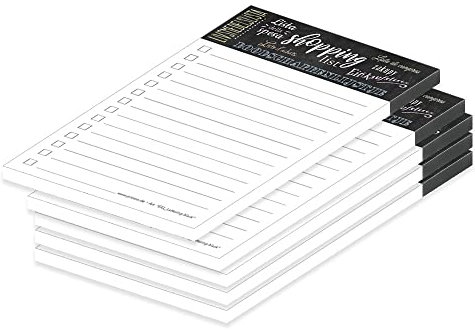 PRICARO Einkaufsliste Lettering, magnetisch, A6, 50 Blatt, 5 Stück
