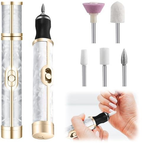 Funnaura Electric Nail File for Thick Toe Nails, Professional Nail Drill Machine, Toenail Buffer Electric