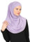 Prien Chic Hijab für Damen, Muslim Kopftuch Untertuch Set, Lange Kopftücher Kleid Frauen, Schal Für Gebetskleidung Abaya, Muslimische Kleider Für Ramadan Hajj (Lila)