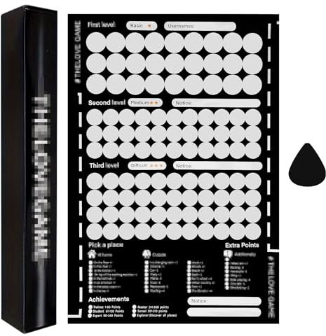 SPERMUOY Love Game Poster,100 Date Night Game Kreatives Rubbelposter Love Game Date Poster Scratch,Paar Date Night Game für Perfektes Pärchen Geschenk Boyfriend Gift