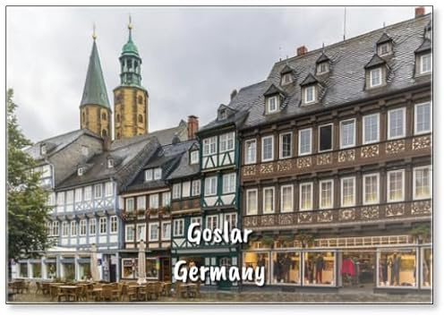Street in Goslar, Deutschland, Kühlschrankmagnet