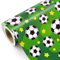 WRAPAHOLIC Fußball-Geschenkpapierrolle – Mini-Rolle – 43,2 cm x 2,4 m – Sport-Fußball mit Sternen-Design, perfekt für Geburtstag, Party, Urlaub
