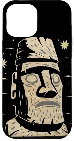 iPhone 14 Plus Vintage Monolithic Tropical Islands Stone Carved Heads Tiki Case