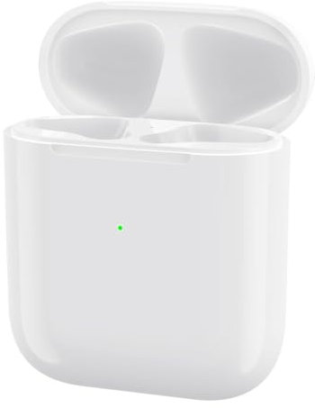 Custodia di ricarica wireless aggiornata compatibile con AirPods di prima e 2a generazione, custodia di ricarica AirPods di prima e 2a generazione con accoppiamento Bluetooth e pulsante di