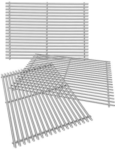 Secbinw 46,7 cm 304 Edelstahl-Grillroste für Weber Genesis ii E-610 S-610 Genesis ii LX E-640 S-640 Grill-Ersatzteile für Weber Genesis ii 600 Serie 66803 66096 Gasgrills, 3 Stück