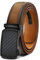 KEMISANT Gürtel Herren, Automatik Ledergürtel Herren Ratsche für Business Anzug,35mm Gürtel ohne Löcher,Größe Angepasst(Tawny,125cm/36-42 taille verstellbar)