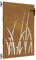 Zauntor für Staketenzaun, Gartenzaun Pforte Gartentor Metall Gartentür Gartenpforte Hoftor Flügeltor Einfahrtstor Gartentpforte, 85x150 cm Cortenstahl Gras-Design