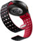 Bandletic Magnetic Strap Compatible with Samsung Galaxy Watch 7 6 5 4 44mm 40mm, Soft Silicone Replacement Bands for Galaxy Watch 6 Classic 43mm 47mm/ 5 Pro 45mm/ 4 Classic 42mm 46mm Black Red