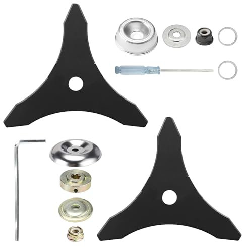 Freischneider für Rasentrimmer, Messer für Motorsense, 25.4 mm Mulchmesser für Freischneider Dickichtmesser Messer für Rasentrimmer, Freischneider Zubehör für Rasen,Garten Unkraut Beseitigen (A)