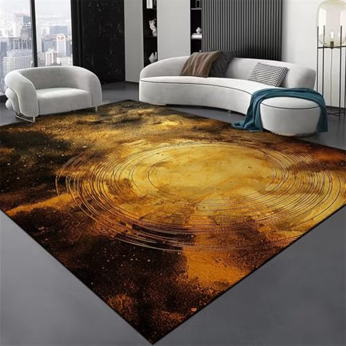 RUGMRZ Landhausstil Deko Teppich 80X120Cm Fell Teppiche Für Schlafzimmer 4 Braun Babyzimmer Wohnzimmer Minimalistisches Minimalistische Linien Couchtisch Sofa