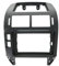 MCQNDS 2Din Auto DVD Nur Rahmen Audio Fitting Adapter Dash Trim Facia Panel 9 Zoll Doppel Din Radio Player Für VW Für Polo 2004-2010 Radioblende(Frame-Black)
