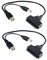 VILLCASE 2 Pezzi Hard Disk USB Adattatorper Trasferimento Stabilità e Compatibile con USB per Alimentazione Aggiuntiva