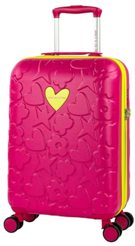 Agatha Ruiz de la Prada - Maletas De Viaje Cabina 55x40x20 Equipaje De Mano Avion Trolley Cabina Duradero Ligero Ruedas Silenciosas Candado de Combinacion TSA, Fucsia