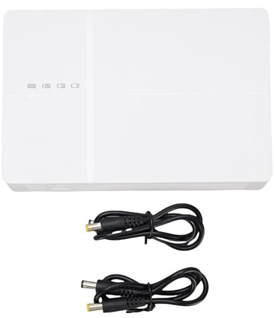 Marhynchus Mini UPS alimentatore interrompibile con fusibile 6000 mAh DC UPS per modem router con indicatore intelligente di cortocircuito protegge connessioni versatili