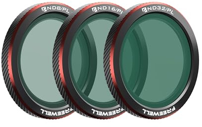 Freewell 3-Pack ND/PL Magnetic Filters for DJI Neo 2 | Includes ND8/PL, ND16/PL & ND32/PL – Polarized filters for enhanced exposure and glare reduction