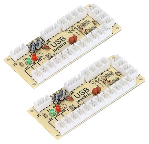 Cuifati USB Game Controller Encoder Delay USB Encoder for Joystick Button, DIY Retro Game Console for PC MAME Retropie - Easy Install (#12)