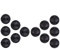 U-horizon 12 Pezzi Clip di Cavi, Organizzatore di Cavi, Sistema di Gestione del Cavo con Adesivo Robusto per TV PC Laptop Casa Ufficio, Nero