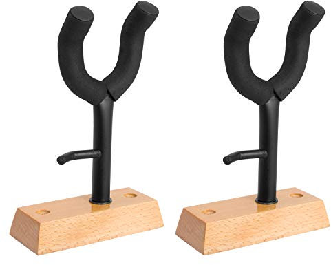 Tiger GST21-BK Lot de 2 supports muraux pour violon avec support pour nœud