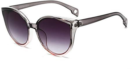 Long Keeper Cat Eye Sunglasses - Trendy Oversized Cateye Glasses With UV Protection For Ladies (C3)