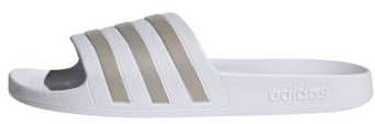 adidas Adilette Aqua Slides, Infradito Unisex - Adulto, Cloud White Platinum Cloud White, 47 EU