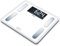 Beurer BF 410 white Diagnosewaage Signature Line, präzise Körperanalyse für bis zu 10 Personen, mit extra großem Invers-LCD-Display, Tragkraft bis 200 kg